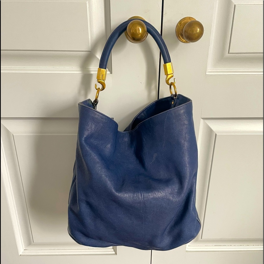 Authentic roady YSL bag royal blue